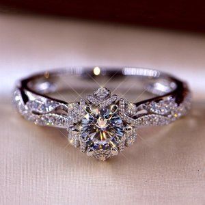 Sterling Silver Flower Ring